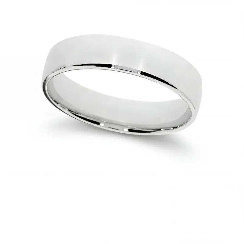 Nysa Ehering aus 18K Wei&szlig;gold &ndash; 5 mm Trauring | Celinni