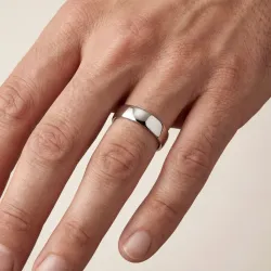 Nysa Ehering aus 18K Wei&szlig;gold &ndash; 5 mm Trauring | Celinni