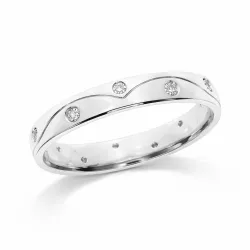 Alliance Selene en Or Blanc 18K et Diamant Naturel | Celinni