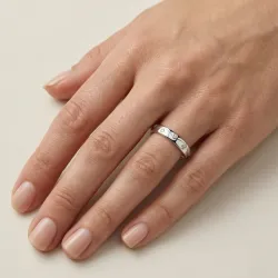 Selene Trouwring 18K Witgoud & Natuurlijke Diamanten