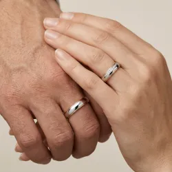 Cyra Ehering Weiß- & Roségold 18K mit Naturdiamanten