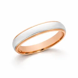 Cyra Ehering Weiß- & Roségold 18K – Bicolor Trauring