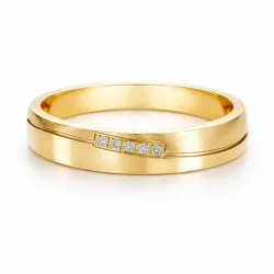 Alianza Vegae Oro Amarillo 18K y Diamantes Naturales Celinni