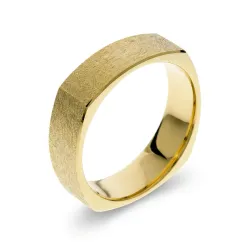 Alianza Nox Oro Amarillo 18K – Diseño Escultórico | Celinni