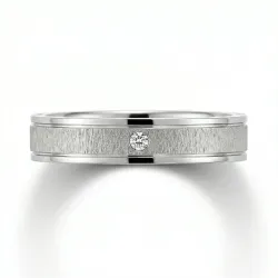 Elune Trouwring 18K Witgoud & Natuurlijke Diamanten Celinni