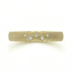 Aerin 18K Yellow Gold Natural Diamond Wedding Band | Celinni
