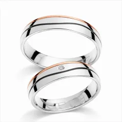 Altea Trouwring 3 Kleuren 18K Goud & Natuurlijke Diamant