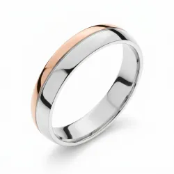 Alliance Luneo Or Blanc & Rose 18K – Alliances Celinni