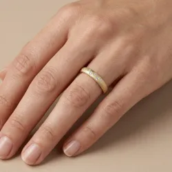 Alianza Aerin Oro Amarillo 18K y Diamantes Naturales