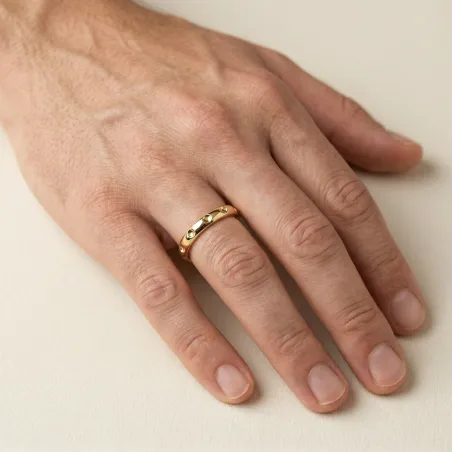 Solis Trouwring in 18K Geelgoud
