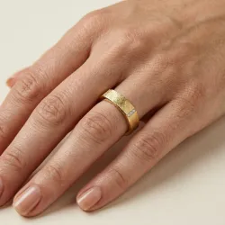 Alianza Nox Oro Amarillo 18K y Diamantes Naturales 5 mm