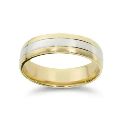 Conexa Trouwring Wit- & Geelgoud 18K | Trouwringen Celinni