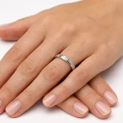 Évidence Trouwring met Natuurlijke Diamanten 18K Goud