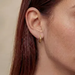 Aros de Citrino en Oro Amarillo | Celinni