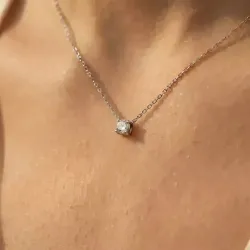 Promesse Diamantanhänger aus 18K Weißgold mit Diamanten