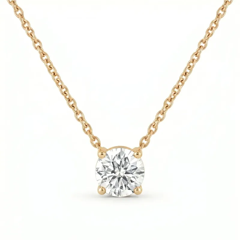 Colgante Promesse con diamante natural en oro amarillo 18K – Edición fina