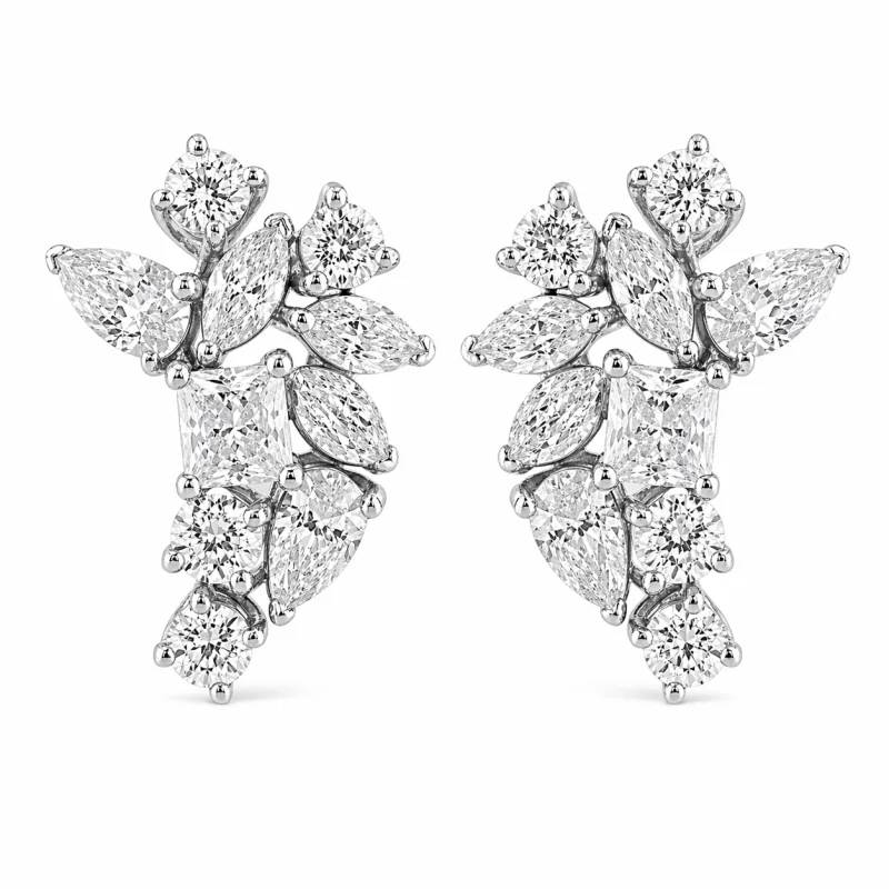 Pendientes Océane – Oro de 18K y diamantes naturales