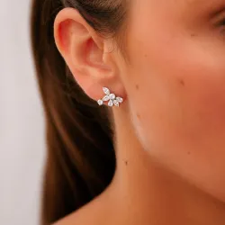 Nina Diamond Earrings in 18K Gold | Celinni