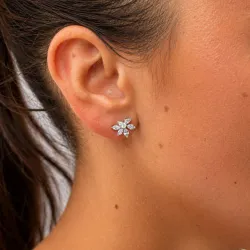 Diamant-Ohrringe Olga aus 18K Gold | Celinni
