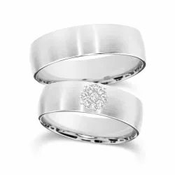 Alianza Accordé Oro 18K y Diamantes Naturales 0,06 ct