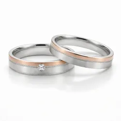 Vibration 18K Gold Natural Diamond Wedding Band | Celinni