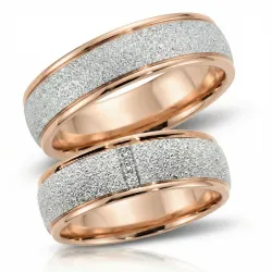 Alianza Consent Oro Blanco y Rosa 18K – Alianza Celinni