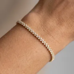 Peervormige Diamanten Armband - Parijse Haute Joaillerie