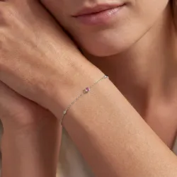 Turmalin-Armband Oktober mit Diamanten aus 18K Weißgold