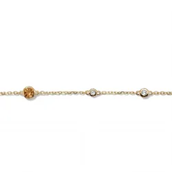 Citrin-Armband November mit Diamanten aus 18K Gelbgold