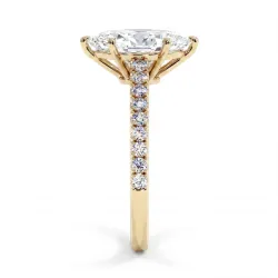 Elle Marquise Diamant Solitär – Verlobungsring aus 18K Gold