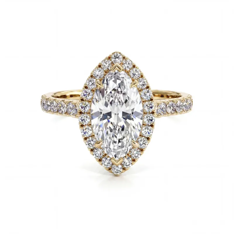 Ma Vie Solitaire Marquise Diamant – Verlovingsring 18K Goud