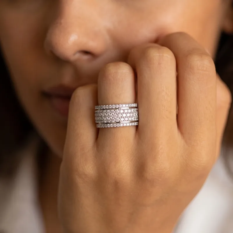 Anillo de diamantes Lilia