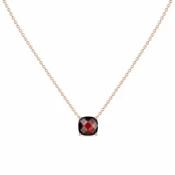 Granat-Halskette aus 18K Roségold – raffinierter Anhänger