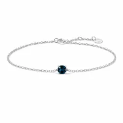 Blautopas-Armband aus 18K Weißgold – Strahlende Eleganz