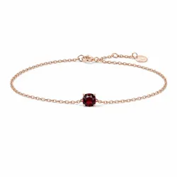Granat-Armband aus 18K Roségold – Zartes Schmuckstück