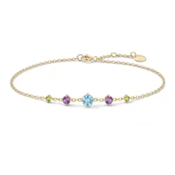 Eden Edelstein-Armband aus 18K Gelbgold – Celinni Eleganz