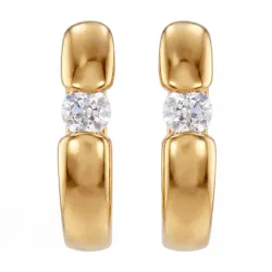 Creolen Mona aus 18K Gold & natürlichen Diamanten | Celinni