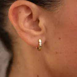 Creolen Mona aus 18K Gold & natürlichen Diamanten | Celinni