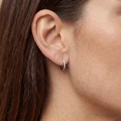 Aros de Diamantes en Oro Blanco – Celinni