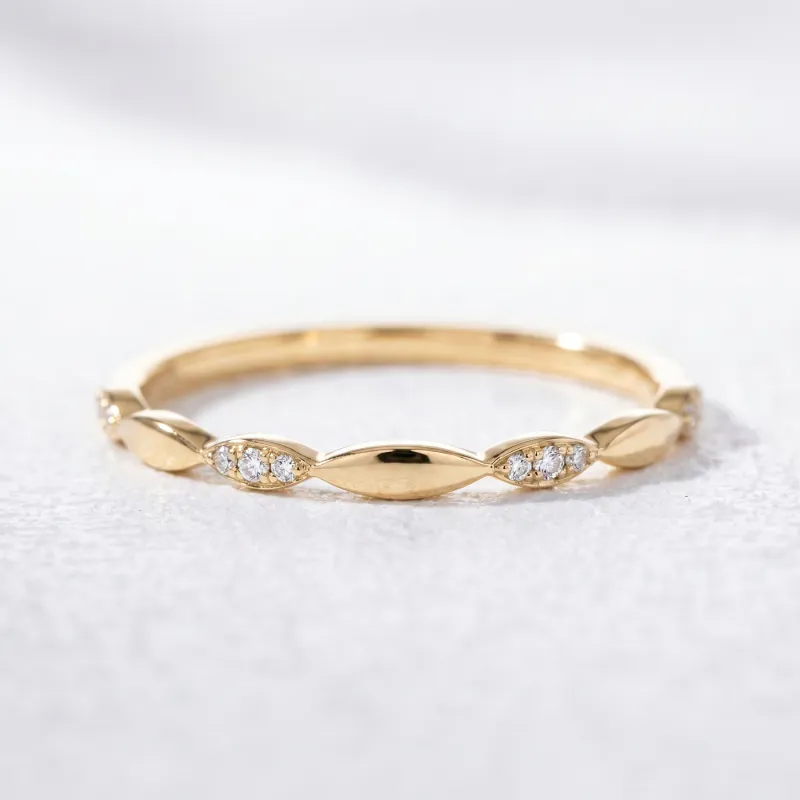 Bague Semée de Marquises en Or 18K ou Platine