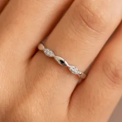 Bague Semée de Marquises en Or 18K ou Platine | Celinni