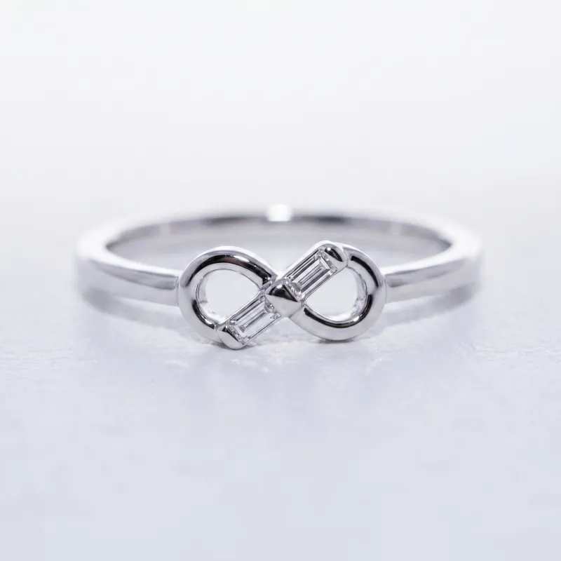 Bague Infini Diamants en Or 18K ou Platine | Celinni