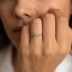 Bague Infini Diamants en Or 18K ou Platine | Celinni