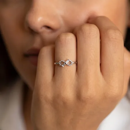 Bague Infini Diamants en Or 18K ou Platine