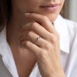 Bague Infini Diamants en Or 18K ou Platine | Celinni