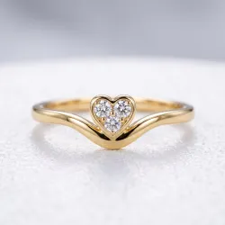 Pavé Hartring in 18K Goud of Platina l Ring Celinni