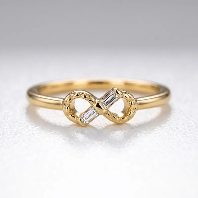 Bague Infini Diamants en Or 18K ou Platine