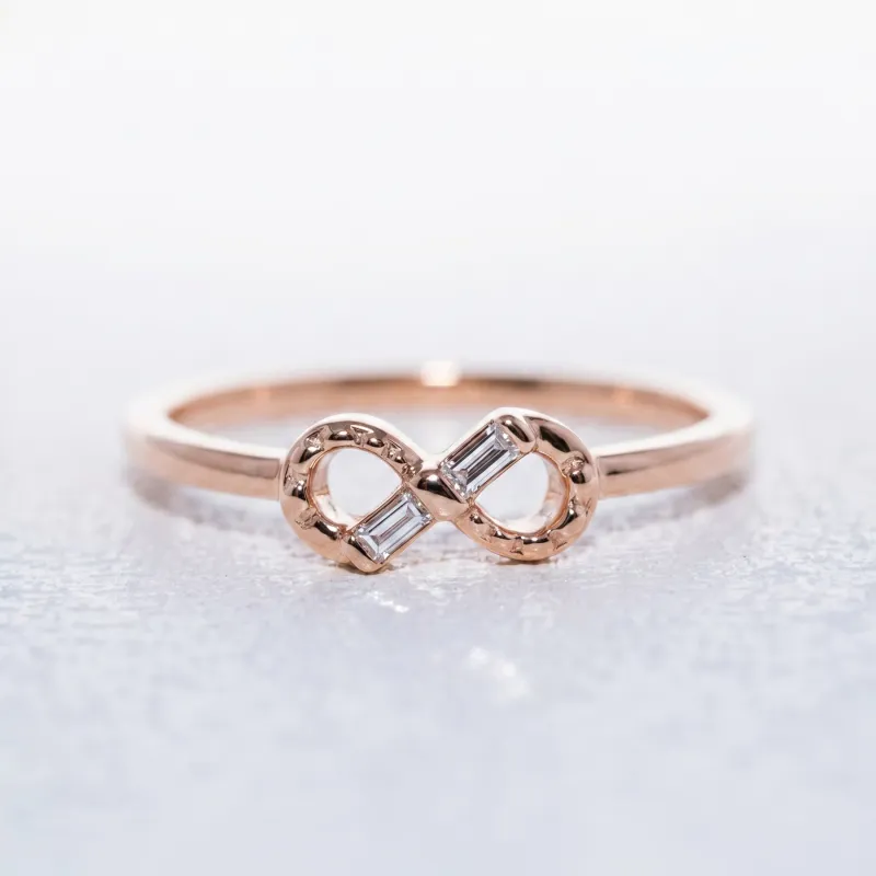 Bague Infini Diamants en Or 18K ou Platine | Celinni