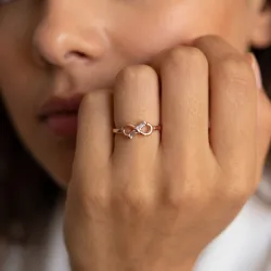 Bague Infini Diamants en Or 18K ou Platine | Celinni