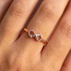 Bague Infini Diamants en Or 18K ou Platine | Celinni